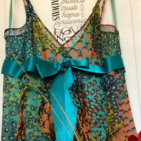 BCBG Maxazria Spaghetti Strap Cocktail Dress S 4 - Picture 4 of 11